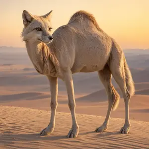 Arctic fox + Camel
